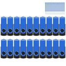 Unidade flash USB EASTBULL 4 GB USB 2.0, pacote com 20 cordões, azul