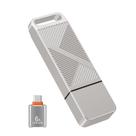 Unidade flash USB EASTBULL 64GB exFAT32 USB 3.0 com adaptador USB C