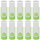 Unidade flash USB Enfain 16GB x 10 2.0 Memory Zip Pen Disk verde Unidade flash USB Enfain 16GB x 10 2.0 Memory Zip Pen Disk verde