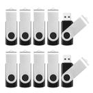 Unidade flash USB MECHEER 8GB x 10 USB 2.0 Thumb Drive preta