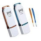 Unidade flash USB MosDart 64GB USB 2.0 exFAT, pacote com 2 unidades com luz LED