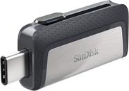 Unidade Flash USB SanDisk 128GB Ultra Dual USB-C/USB 3.1 Cinza