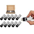 Unidade flash USB TOPESEL 16GB USB 2.0 Memory Stick, pacote com 10
