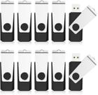 Unidade flash USB TOPESEL 1GB 2.0 Stick, pacote com 20 unidades, preta