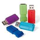 Unidade flash USB Verbatim Pinstripe 16 GB USB 2.0, pacote com 5