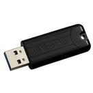 Unidade flash Verbatim 128GB retrátil USB 2.0 preta