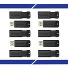 Unidade flash Verbatim Pinstripe de 32 GB USB 3.2 Gen 1 - pacote com 10