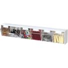 Unidade Tilt Bin Deflecto Interlocking de 6 compartimentos transparente/branca 23,6 cm