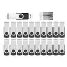 Unidades flash ABLAZE de 4 GB USB 2.0, pacote com 20 unidades com cordões