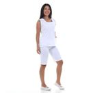 Uniforme Bermuda E Regata Helanca Babá Domésica Faxina Copa