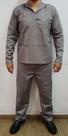 Uniforme de trabalho em brim cinza camisa manga longa e calça construção civil indústria Uniforme de trabalho em brim cinza camisa manga longa e calça construção civil indústria