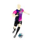 Uniforme Esportivo Completo Com Camiseta e Shorts DryFit Rosa/ Azul - Fera Print Uniforme Esportivo Completo Com Camiseta e Shorts DryFit Rosa/ Azul - Fera Print