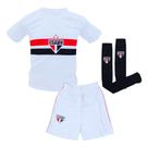 Uniforme Infantil São Paulo Branco Kit 3 Pçs Oficial Uniforme Infantil São Paulo Branco Kit 3 Pçs Oficial