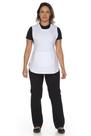 Uniforme zeladora faxineira Calça Bailarina + Baby Look + Bata de limpeza