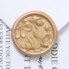 UNIQOOO, 100 peças de adesivos 3D Magnolia Wax Seal em ouro claro