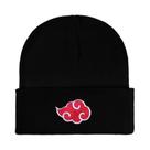 Unisex Anime Akatsuki vermelho nuvem bordado malha chapéu Bonnet, Cosplay, quente, outono, inverno