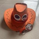 Unisex Anime Cosplay Chapéus, Portgas D Ace, Cowboy Cap, Presente de Natal, Marca