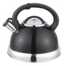 Unitermi Chaleira Inox Com Apito 3l Fogão Gás Elétrico Vitrocerâmicos Cor Preto