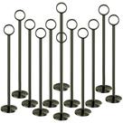 Urban Deco Suporte para Números de Mesa em Aço 12 Unidades 30 cm Níquel Preto