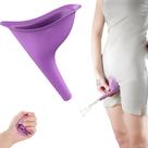 Urinol Urinário Feminino Portátil em Silicone, Reutilizável e Dobrável para Viagens
