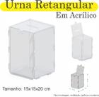 Urna ACRILICO Sorteio Caixa Sugestão RETANGULAR 20 X 15 CM