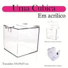 Urna Acrílico Sorteio Caixa Sugestões Cubo 10 Cm X 10 Cm