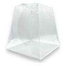 Urna Acrílico Transparente Piramide 20x20x12cm