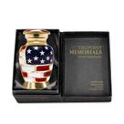 Urna de cremação Trupoint Memorials Small Gold para cinzas humanas