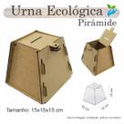 Urna ECOLÓGICA Sorteio Caixa Sugestões PIRAMIDE 15 X 15 MDF