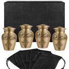 Urnas de cremação Trupoint Memorials Bronze 4 pequenas lembranças Urnas de cremação Trupoint Memorials Bronze 4 pequenas lembranças