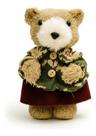 Ursa Com Vestido Enfetie De Natal Boneco Modelo Luxo 15 Cm