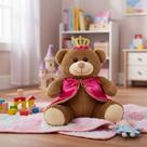 Ursa De Pelúcia Realeza 30cm Decoração Anti-alérgico