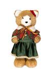 Ursa Em Pé Roupa Xadrez Vermelho E Verde 43cm - Tokdacasa