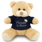 Ursinho de Pelúcia 30cm Camiseta Principe da Mamãe