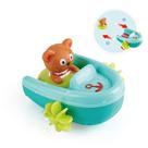 Ursinho de pelúcia Bath Toy Hape Tubing Pull-Back Boat para criança