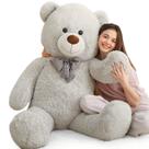 Ursinho de pelúcia MaoGolan Giant Plush 150 cm cinza em tamanho real