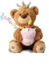 Ursinho de Pelúcia Musical Marsjoy - Feliz Aniversário com Cupcake CAA0137- Caa Toys