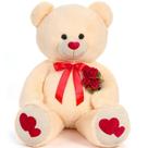 Ursinho de pelúcia Tezituor Giant 120 cm com coração de amor