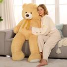 Ursinho de pelúcia Tezituor Giant Teddy Bear 5 pés/150 cm marrom claro
