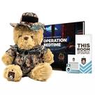 Ursinho de pelúcia ZZZ Bears SGT Sleeptight Marine com livro de histórias de 15" Ursinho de pelúcia ZZZ Bears SGT Sleeptight Marine com livro de histórias de 15"