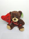 Urso Apaixonado com Balão de Amor Marrom - Pelúcia 20 cm - Tuka Toy