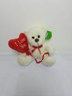 Urso Apaixonado com Balão do Amor Branco - Pelúcia 20 cm - Tuka Toy