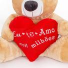 Urso Apaixonado de Pelúcia Super Fofinho 60cm
