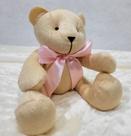 Urso articulado pelúcia bege g.34cm nichos decoração quarto bebê