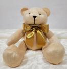Urso articulado pelúcia bege g.34cm nichos decoração quarto bebê