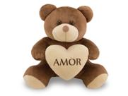 Urso de Pelúcia 45cm com Coração