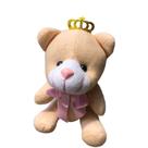 Urso De Pelúcia Articulado Com Laço Para Nicho 27 Cm