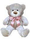 Urso De Pelúcia Avelã Super Macio 50 Cm - Com Laço Colorido, Decoração Quarto Infantil Urso De Pelúcia Avelã Super Macio 50 Cm - Com Laço Colorido, Decoração Quarto Infantil