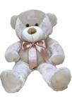 Urso De Pelúcia Avelã Super Macio 50 Cm - Com Laço Colorido, Decoração Quarto Infantil Urso De Pelúcia Avelã Super Macio 50 Cm - Com Laço Colorido, Decoração Quarto Infantil