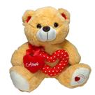 Urso de Pelúcia com Coração Amor - 34 cm